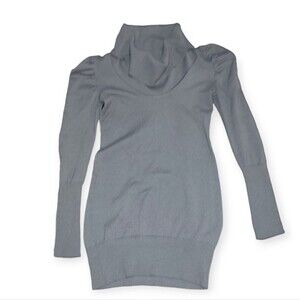 Derek Heart Cowl Neck Turtle Neck Tunic Sweater